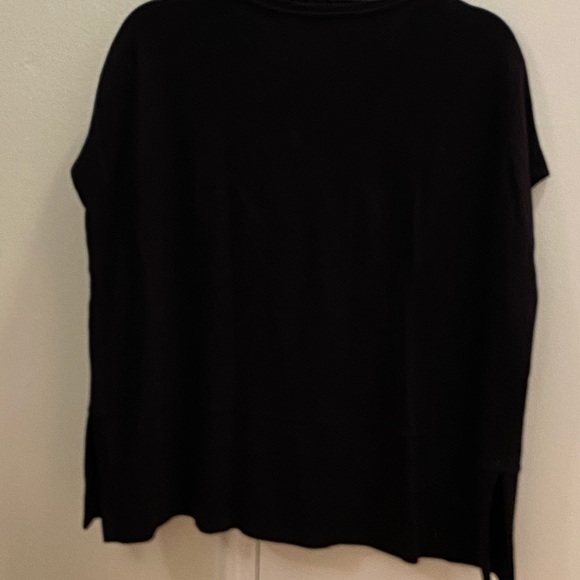 Cos Womens Tee Boxy Top Blouse Black Size XS Soft - Picture 3 of 3